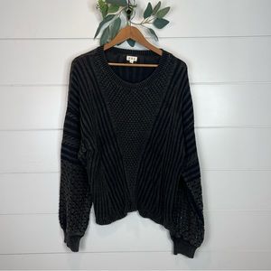 POL Black Pullover Knit Sweater - Size Large